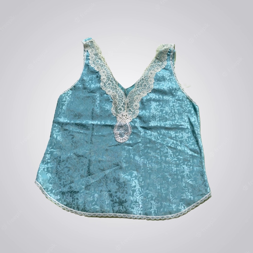 Gorgeous Silky Vintage 60s Lingerie Top